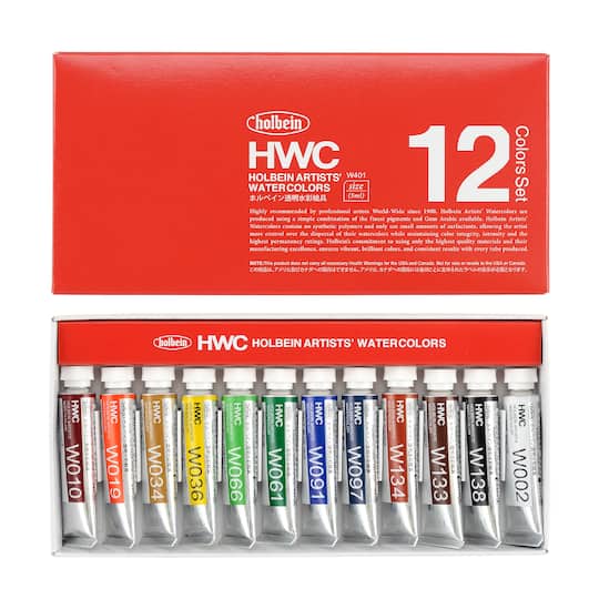 Holbein 12 Color Watercolor Starter Set